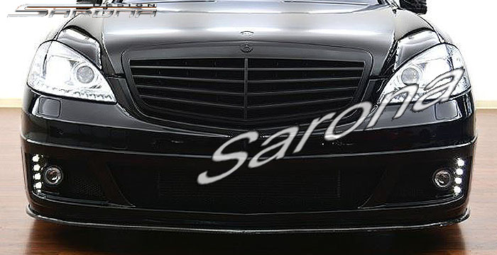 Custom Mercedes S Class  Sedan Front Bumper (2007 - 2013) - $2390.00 (Part #MB-120-FB)